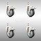 Service Caster 4 Inch 316SS Thermoplastic Rubber Swivel 3/8 Inch Stem Caster Set Lock Brake SCC SCC-SS316TSTTL20S414-TPRB-381615-4 - alternate 1